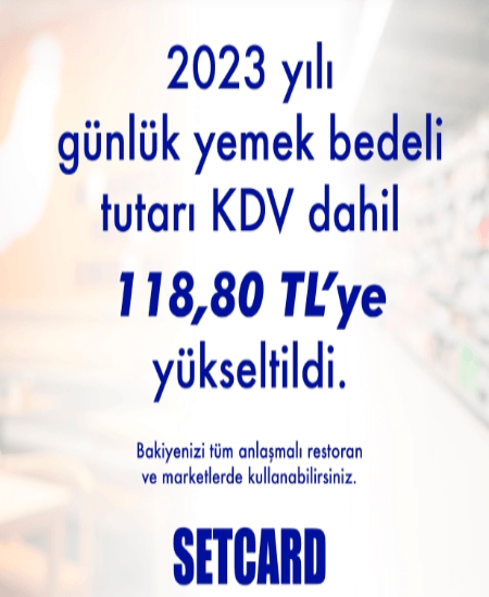 Çalışanların 2023'te Günlük Yemek Bedeli 118,80 TL Oldu